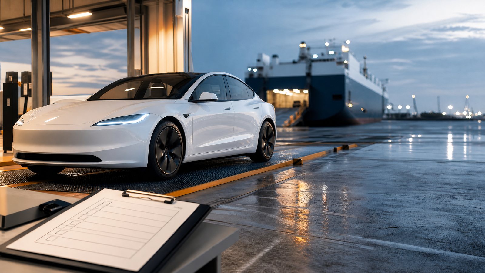 Featured image: A Practical Workflow for Exporting an Electric Car from the UAE